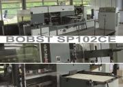 Bobst sp 102 ce lci packaging machine découpe carton plat micro cannelure i